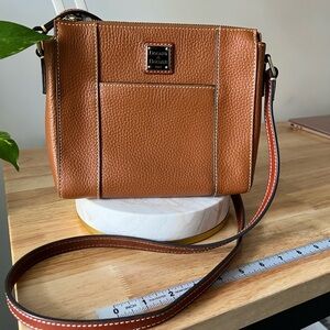 Dooney & Burke Tan Leather Crossbody Bag